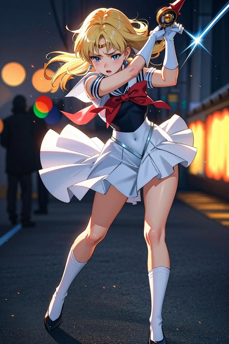 00014-800238275-8k, Anime digital manga page, full body close up image, Exquisite, white magic girl Sailor Moon, short blond and red asymmetric.jpg